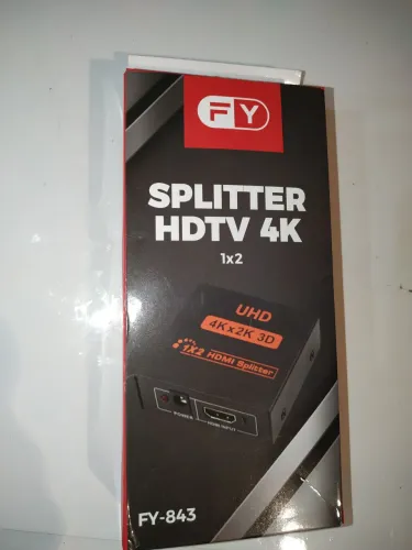 Splitter HDMI 1x2 4K 30Hz / 1080p 60Hz - Completo na Caixa com Fonte