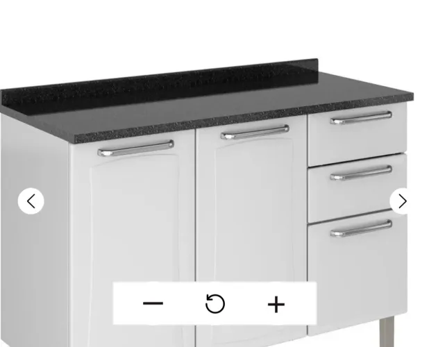 Balcão de Cozinha Itatiaia em Aço. 3 Portas e 2 Gavetas - Tarsila