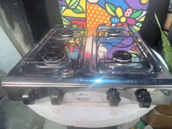 Fogao portatil 4 bocas a gás