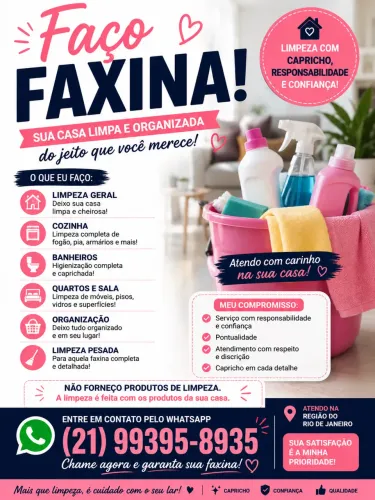 Faço faxina!