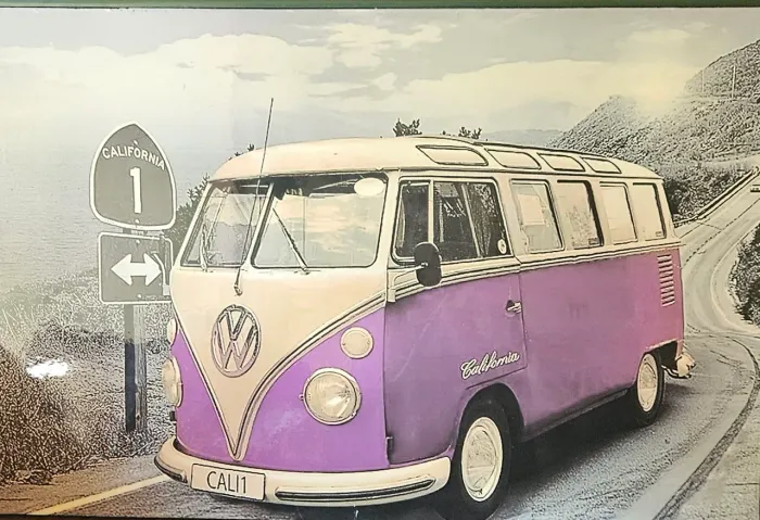 Lindo quadro de Kombi para quartos, de 90x60cm, novo