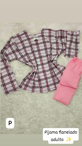 Pijama adulto inverno flanelado P e M