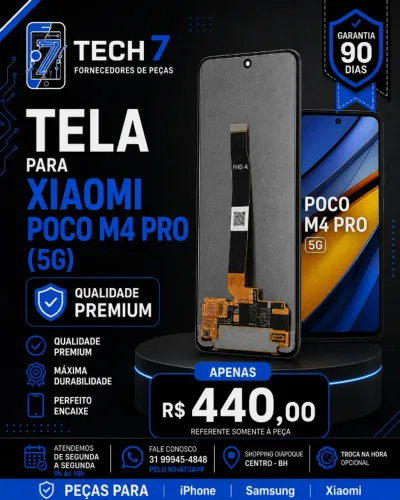 Tela Xiaomi POCO M4 PRO (5G) - Bom Custo-Beneficio com Garantia de 90 Dias