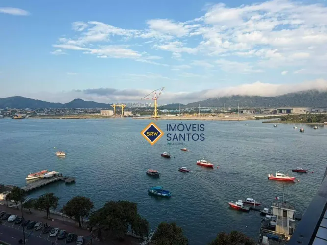 Ponta da Praia Santos | Duplex com vista para o mar | 84m²