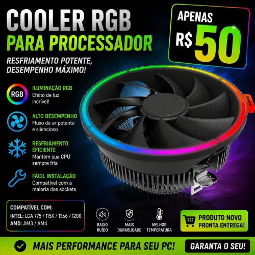 Cooler para processador INTEL/AMD