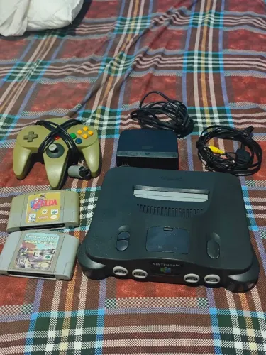 Nintendo 64 Completo 1 controle +2 jogos