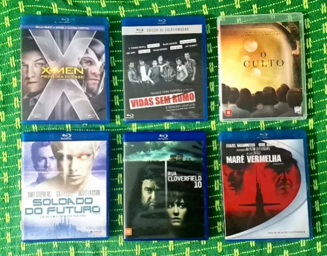 Blu-rays X-Men Primeira Classe, Vidas Sem Rumo, Rua Cloverfield 10, e Muito Mais.