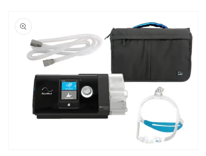 KIT CPAP AirSense Auto S10 + Máscara Nasal N30i + água destilada