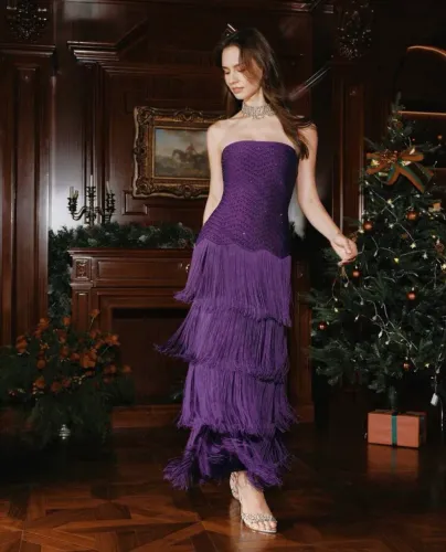 Vestido de festa roxo 
