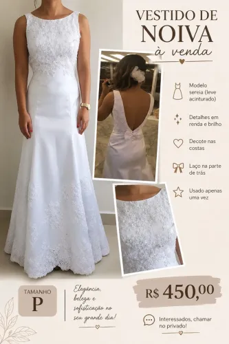 Vestido de noiva - TAM P