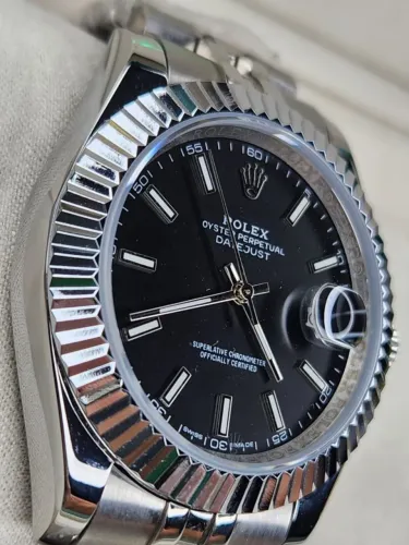 Relogio Rolex Datejust Fundo Preto LINHA PREMIUM
