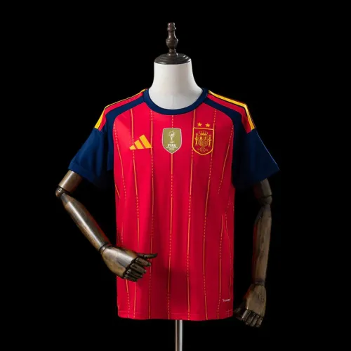 Camisa Seleção Espanha Torcedor 2026 Vermelha - 2 Estrelas Campeão