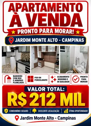 Apartamento a venda no bairro Jd Monte alto Campinas