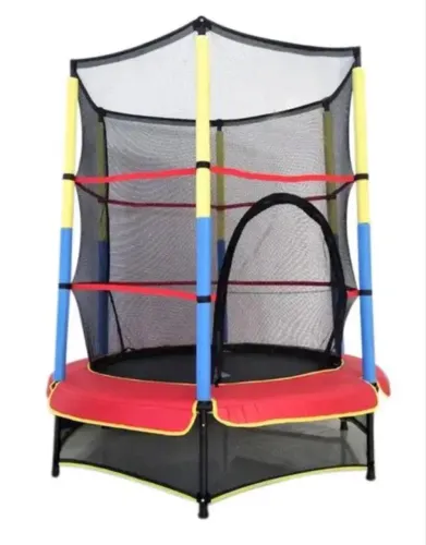 Cama Elástica Pequena 138cmX163cm Play&Fun Colorida