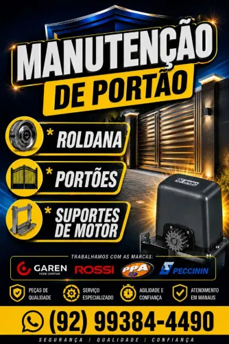 Fazemos Manutenção de Portão