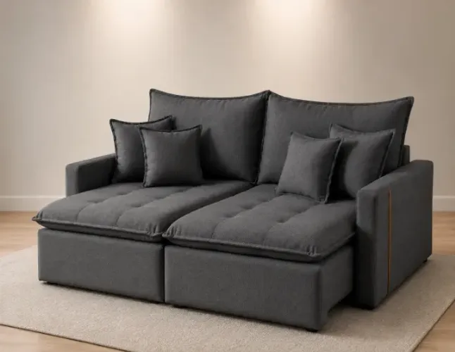 Sofá Cama Gana Cinza (Frete Grátis)