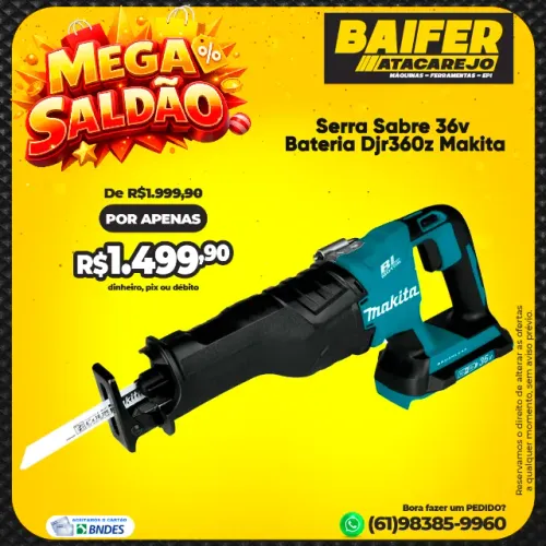 Serra Sabre 36v Bateria Djr360z Makita