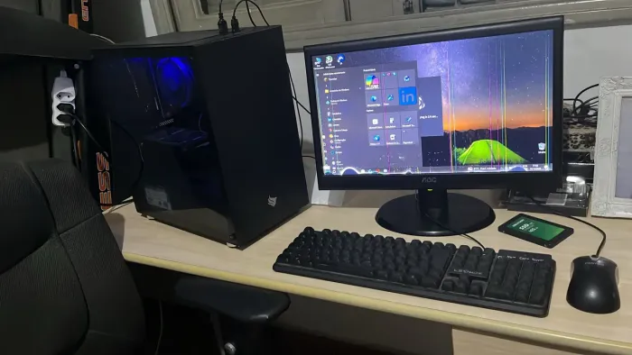 Computador i3 sétima geração placa mãe DDR 4