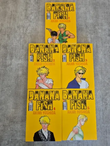 Coleção Mangá Banana Fish Vol 1 ao 5 ? Akimi Yoshida ? Panini