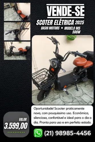 Scooter Elétrica Bashi M5 500W