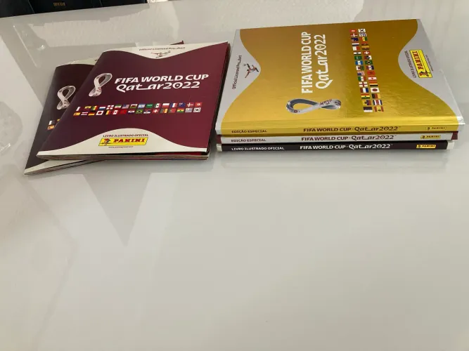 Álbuns copa 2022. Bronze capa comum e dura, prata e dourado. Valores inbox!