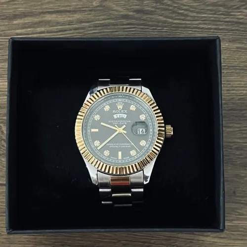 Relógio Rolex prata e dourado