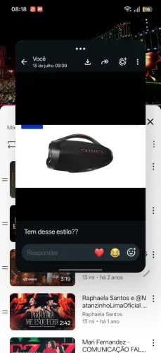 Caixa de som nova ... apenas uma semana de uso 