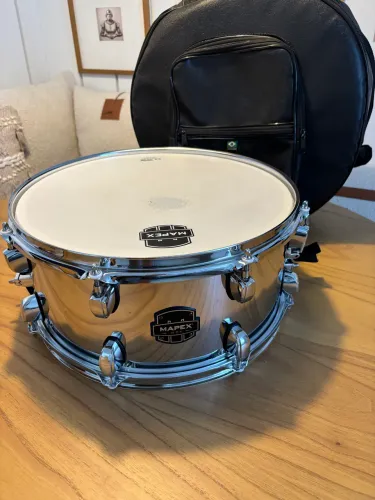 Caixa Mapex 14x6,5 (New Mpx Steel) + BAG de Couro