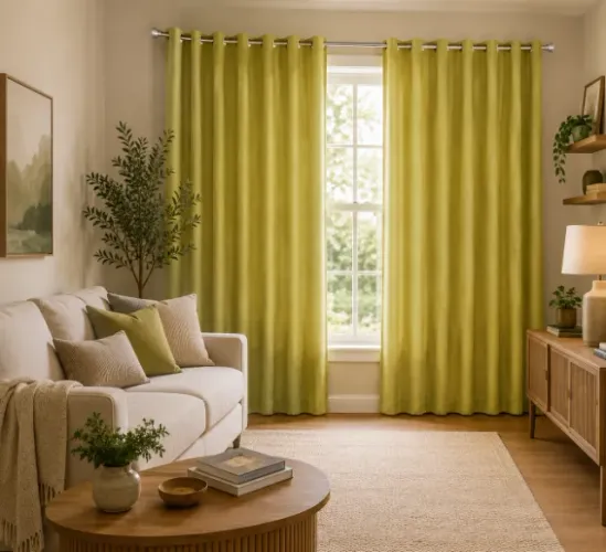 CORTINA JACQUARD ILHÓS QUADRADO CROMADO 2,00 x 1,70 - R08