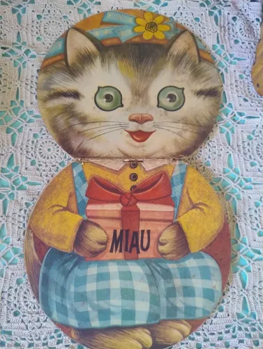 Livro infantil antigo Miau