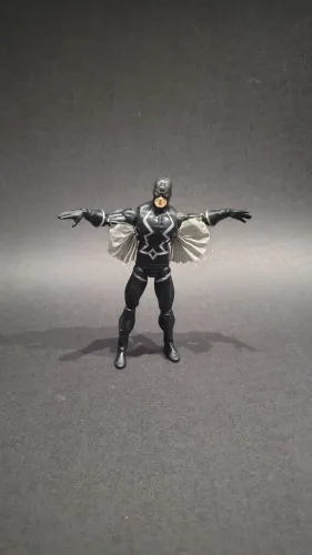 Boneco Raio Negro (Black Bolt) Marvel Legends Hasbro 2009 6" - Asas de Tecido