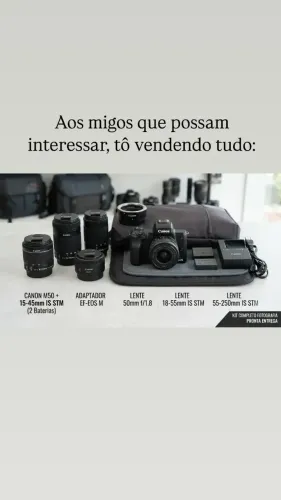 Kit de Câmera Canon e lentes