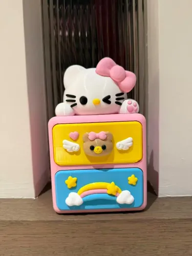 Gaveteiro de Mesa Hello Kitty