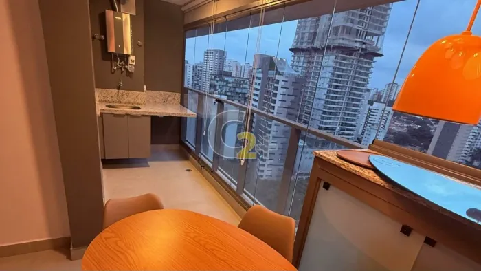 Studio mobiliado para locação em Perdizes, 1 quarto, 1 vaga