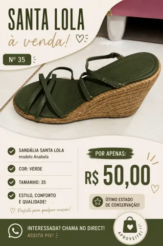 Sandália Santa lolla
