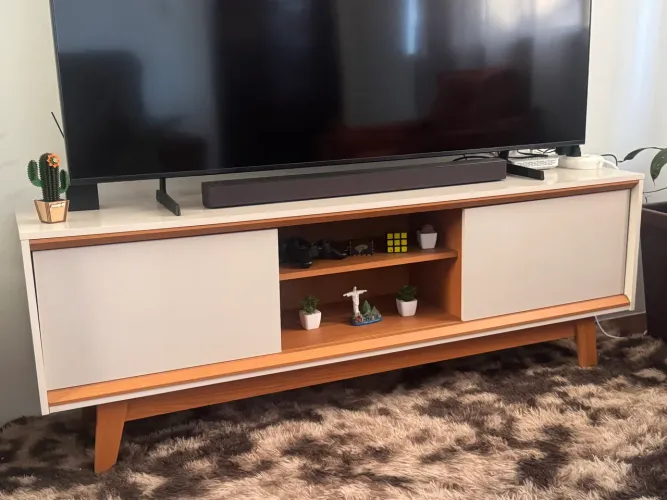 Estante Bancada Madetec Atlas 164cm Para TV até 65"