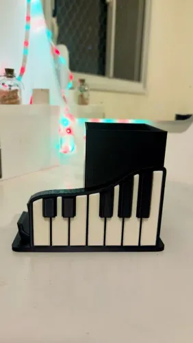 Porta caneta e apoio para celular 