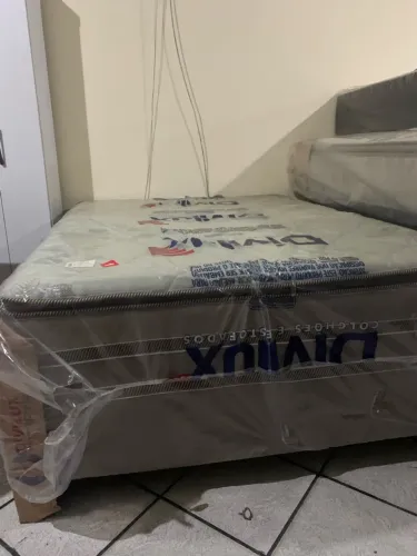 Cama box casal molas ensacadas Liquidação