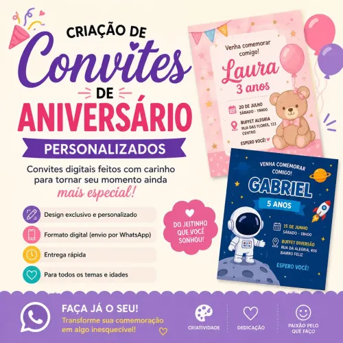 Criação de convites 