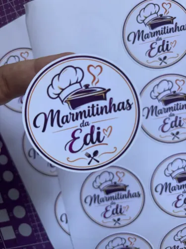 Adesivos personalizados redondo quadrado