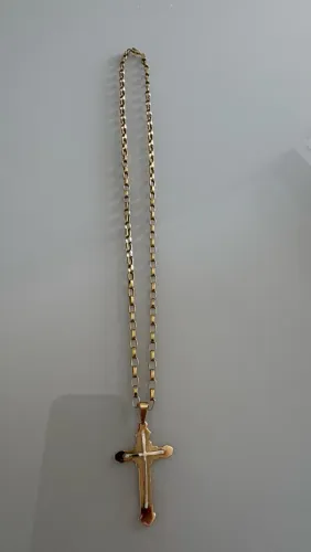 Cordão colar corrente de ouro