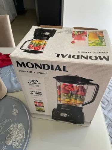 Liquidificador Mondial Novo Pratic Turbo preto