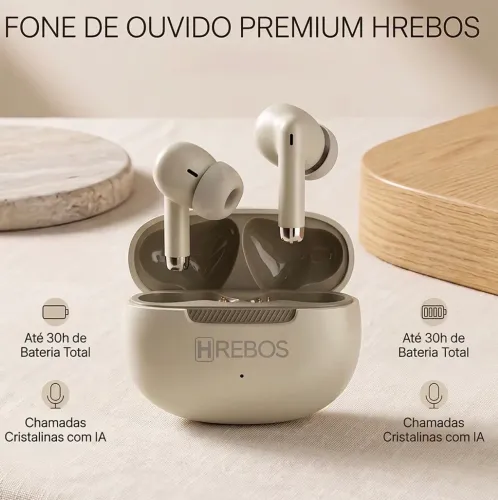 FONE DE OUVIDO SEM FIO, Fone com microfone.