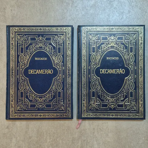 LIVRO DECAMERÃO BOCACIO EM 2 VOLUMES RARO E INTACTO PERFEITO NOVA CULTURAL