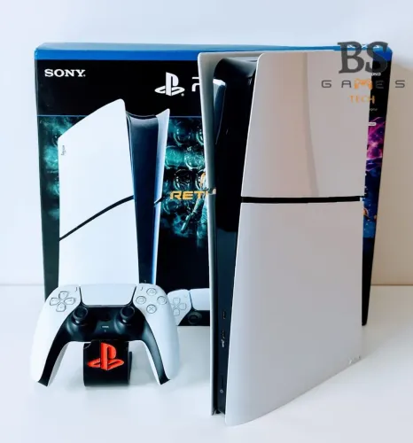 Playstation 5 SLIM 1 TB / cabo p/carregar controle: 1 / Com Garantia da loja