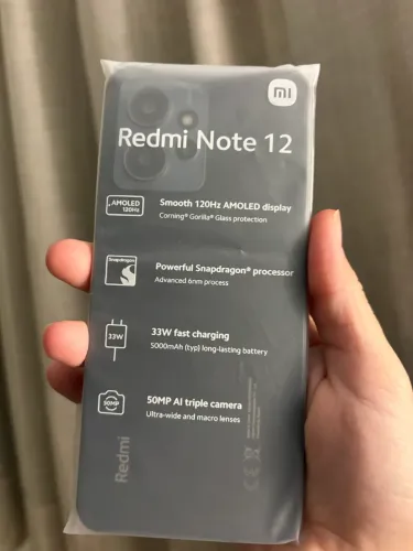 Redmi Note 12 Onyx Gray 4GB RAM 128GB