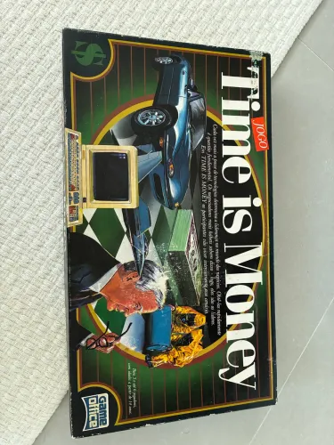 Jogo tabuleiro Time is Money, vintage antigo