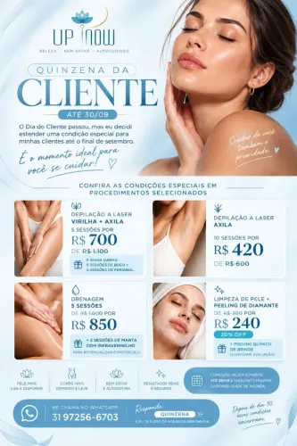 Depilação a laser/limpeza de pele