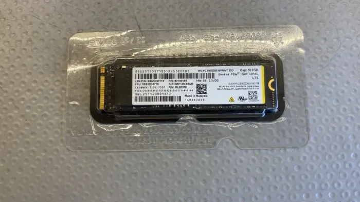 SSD M.2 NVMe Gen4x4 WD 512GB 2280 100% (NOVO)