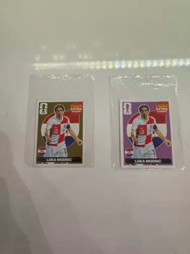 Figurinhas extra Luka Modric ouro e roxa copa 2026